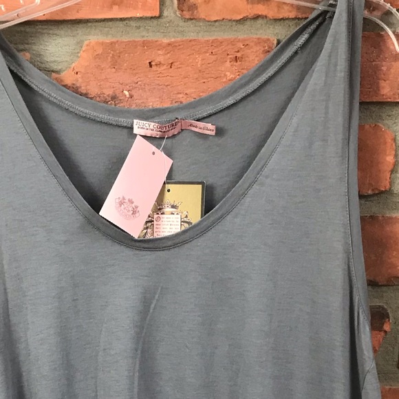 Juicy Couture NEW Vintage Tier Ruffle Tunic Sleeveless Top Cotton Asymmetrical - Picture 8 of 14
